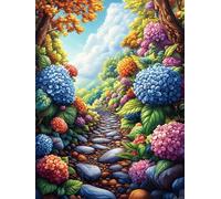 Flower Meadow Persona en el Bosque mágico Puzzle 1000 Piezas Portátil Familiar Cuento de Hadas acompañante Adorable Rompecabezas 3D para Familia Desafío Intelectual Maquetas Educativas Construir 1000