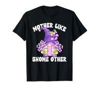 Flower Mom Mothers Day GNOME with Violets For Garden Grandma Camiseta