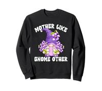 Flower Mom Mothers Day GNOME with Violets For Garden Grandma Sudadera