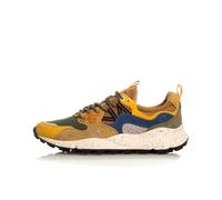 FLOWER MOUNTAIN Sneakers Zapatillas Deportivas Yamano 3 Modelo 2017818, Amarillo/Caqui Beige, Talla 41 EU, Tela y Ante