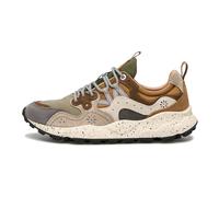 FLOWER MOUNTAIN Zapatillas Deportivas de Ante y Tejido técnico, Gris Oscuro 41