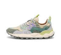 FLOWER MOUNTAIN Zapatilla Yamano 3 W - Animalier Taupe/Green Bottle, Verde, 39 EU
