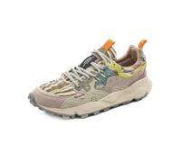 FLOWER MOUNTAIN YAMANO3 - Zapatos de mujer de ante de algodón PINLWHTMILI PE26, Rosa, 38 EU