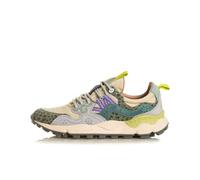 FLOWER MOUNTAIN Zapatilla Yamano 3 W - Animalier Taupe/Green Bottle, Verde, 39 EU