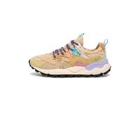 FLOWER MOUNTAIN Zapatillas Deportivas de Ante y Tejido, Beige 38
