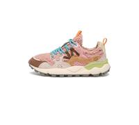 FLOWER MOUNTAIN Zapatillas Deportivas de Ante y Tejido, Rosa 38