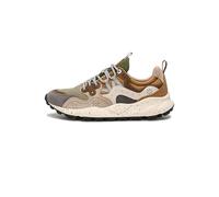 FLOWER MOUNTAIN Zapatillas Deportivas de Ante y Tejido técnico, Gris Oscuro 41