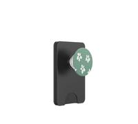 Flower My World Jade Green Flower PopSockets PopWallet para MagSafe