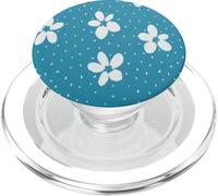 Flower My World Ocean Blue Flower PopSockets PopGrip para MagSafe