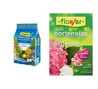 Flower Nitroflower Abono Polivalente, 7 kg, color azul & Abono Hortensias, 1 kg