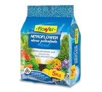 Flower - Nitroflower Abono Polivalente Granulado Azul 5Kg | NPK 10-10-20 con MG, S y Micronutrientes | Cobertura de 175 m² | Abono Universal Azul