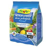 Flower - Nitroflower Abono Polivalente Granulado Azul 750 g | NPK 10-10-20 con Mg, S y Micronutrientes | Cobertura de 25 m² | Abono Universal Azul