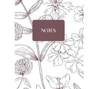 Flower Notebook - 8.5x11 Lined Journal with Floral Cover | 75-Page Softcover Writing Notebook for School, Work, or Journaling: A simple and beautiful ... for notes, journaling, or creative writing.
