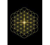 Flower of Life Journal: Creative Writing, Drawing, Sketching and More, 180 Blank Pages, 8.5x11 Inches in Paperback