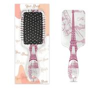 Flower Paris - Cepillo de pelo de la Torre Eiffel de París, mariposa, húmedo y seco, cojín de aire, cepillo de pelo desenredante de plástico para niños y adultos, regalo de vuelta a la escuela