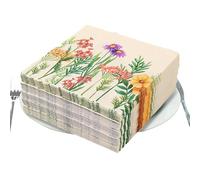 Flower Party Servilleta - Servilletas De Papel Floral | 20 Hojas De Servilletas De Papel Decorativo | Skin -friendly Wildflowers | Para Fiestas De Tea