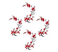 Flower Patches Iron On - 4 Piece Floral Aesthetic Embroidery Badges