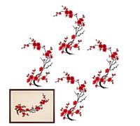 Flower Patches Iron On - 4 Piece Floral Aesthetic Embroidery DIY Stickers