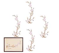 Flower Patches Iron on | 4 Piece Floral Aesthetic Embroidery DIY Stickers