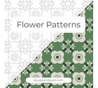 Flower Patterns: This beautifully designed coloring book is packed with intricate flower patterns that invite you to relax, unwind, and let your artistic side blossom.