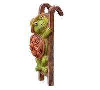 Flower Pot Accessory, Fence Planter Decoration, 1.77x1.77 x 4.61 Inches Decorative Sculpture with Climbing Animal, Ornament with Sturdy Finish, Home Garden Supplies, Funny Hugger for Patios & Display