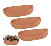 Flower Pot Basket Liners, 3pcs Fabric Window Box Liners Felt Trough Linerś, Replacement For Hanging Vegetable Pots Fence Flower Baskets, Ďurable Breathable, 3 Linërs