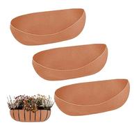 Flower Pot Basket Liners, 3pcs Fabric Window Box Liners Felt Trough Linerś, Replacement For Hanging Vegetable Pots Fence Flower Baskets, Ďurable Breathable, 3 Linërs