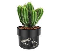 Flower Pot Money Lock Box - Double Layer Anti-Theft Hider - Secret Storage Container with Money Bag and Lock - for Cash Key Ring Watch Valuables Coin Jewelry