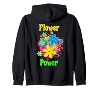 Flower Power Cute Groovy Chick Fiesta de los años 70 y 60 Sudadera con Capucha