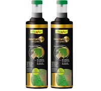 Flower - Revital Plus Césped Líquido de 1L | Recuperador de Césped Envejecido | Efecto Preventivo | Con Aminoácidos | Tapón con Dosificador, No aplica color, 7x7x29 cm, Abono (Paquete de 2)