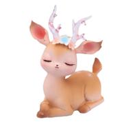 Flower Rhyme Deer Fairy Figurines Desktop Statue Friends Decor Car Interior Toys For Kids Wedding Cake Picks Deer Figure For Cake Brass Deer Resin Alfombrilla de ratón ergonómica con reposamuñecas (E