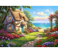 Flower Room 700 Piece Jigsaw Puzzles for Adults, Colourful, Challenging & Brainteasing Adult Puzzles 700 Pieces Spring Sea, Fun jigsaws for The Whole Family 20x15 Inch