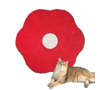 Flower Scratching Pad For Cats - Cat Wall Scratcher Flower, Rascadores para Gatos, Cat Scratcher Wall Mounted Scratch Pad, Cat Scratcher Mat, Cardboard Cat Scratcher, Scratch Pad For Cats (Red)