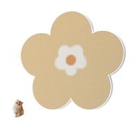Flower Scratching Pad for Cats on Wall, 2025 New Self Adhesive Cat Scratching Mats, Furniture Protector Pet Scratcher Board Flower Shape for Door Wall (Yellow)