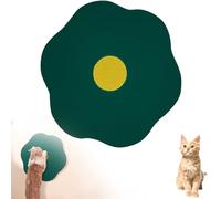 Flower Scratching Pad for Cats on Wall, Wall Mounted or Flat, Cat Toy, Dopamine Colors, 2-in-1 Paving and Hanging Cat Scratch Pads for Grinding Claws(Red+Green)(Green)
