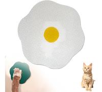 Flower Scratching Pad for Cats on Wall, Wall Mounted or Flat, Cat Toy, Dopamine Colors, 2-in-1 Paving and Hanging Cat Scratch Pads for Grinding Claws(Red+Green)(White)