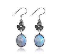 Flower Shape 8x10mm Oval Natural Drop For Women Earrings Jewelry Gifts