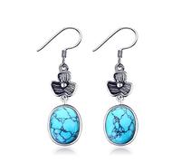Flower Shape 8x10mm Oval Natural Drop For Women Earrings Jewelry Gifts