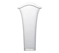 Flower Shape Acrylic Vase - Modern Clear Decorative Centerpiece, Desktop Display Ornament | Elegant Table Shelf Bookshelf Accent For Wedding Office Bedroom Living Room Decoration