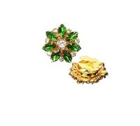 Flower Shape For Blouse para manualidades, bodas(Green)