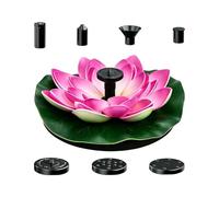 Flower Shape Solar Water Pump - Bird Bath Solar Fountain Decoration, Small Floating Birdbath Water Fountain For Garden Pond & Pool, Outdoor Powered Pump For Backyard, Patio & Landscape Design