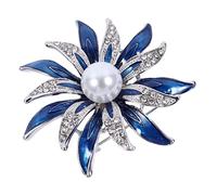 Flower Shaped Breastpin Corsage Ornament Sturdy Alloy Brooch for Dresses Hats