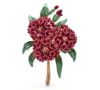 Flower Shaped Brooch Beautiful Enamel Flower Brooches For Women Lady 4-color Charming Plants Office Party Brooch Pins