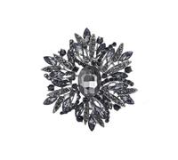 Flower Shaped Brooch Brooch Trend Style Alloy Metal Pearl Rhinestone Flower Drip Oil Women's Corsage(Color 12)