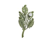 Flower Shaped Brooch Green Peony Brooch For Woman Flower Lapel Pins Chinese Party Wedding Suit Coat Jewelry(Color 3)