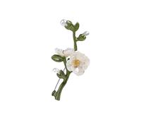 Flower Shaped Brooch Green Peony Brooch For Woman Flower Lapel Pins Chinese Party Wedding Suit Coat Jewelry(Color 6)