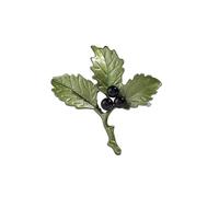 Flower Shaped Brooch Green Peony Brooch For Woman Flower Lapel Pins Chinese Party Wedding Suit Coat Jewelry(Color 2)