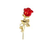 Flower Shaped Brooch Rose Color Enamel Brooch, Anti-exposure Pin For Women, Metal Button To Fix Clothes, Wedding Party