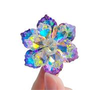 Flower Shaped Brooch Shining Glass Flower Brooches For Women Beauty Office Festive Party Coat Dress Pin Decoration Brooch(Color 3)