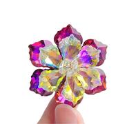Flower Shaped Brooch Shining Glass Flower Brooches For Women Beauty Office Festive Party Coat Dress Pin Decoration Brooch(Color 2)